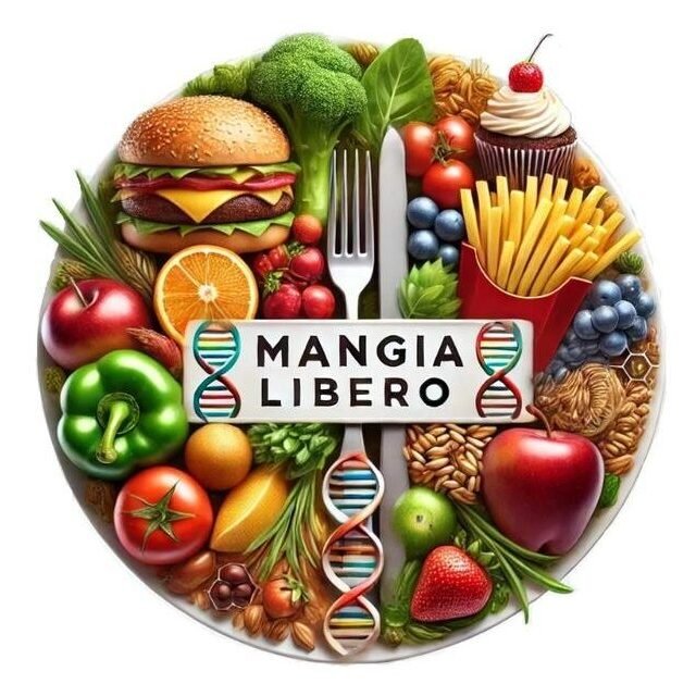 Logo di Manuel Liberti con motto Mangia Libero