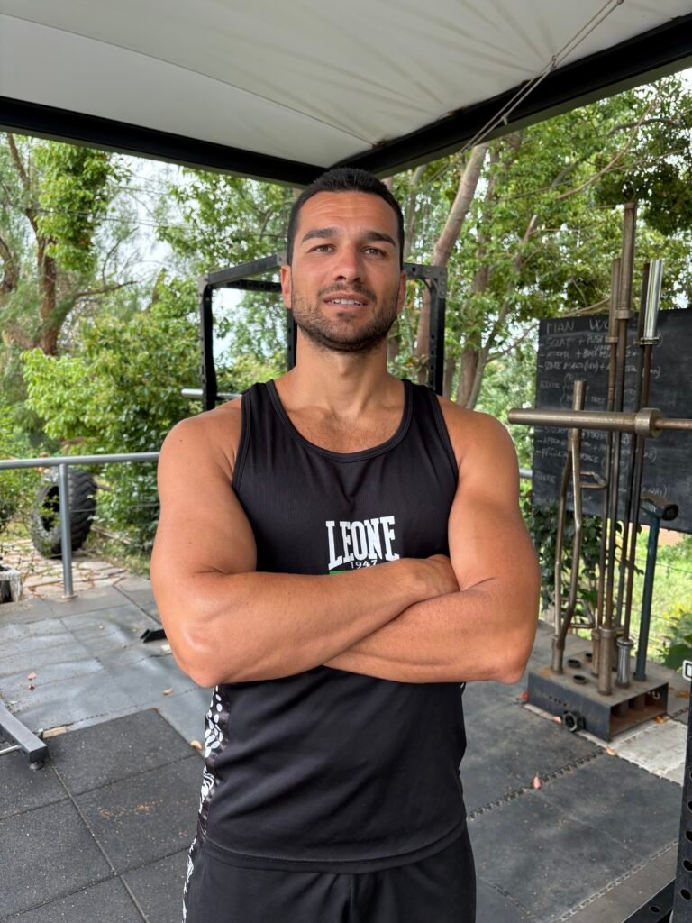 Manuel Liberti in veste di chinesiologo